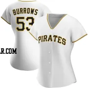 Mike Burrows Women's Pittsburgh Pirates White Authentic Home Jersey