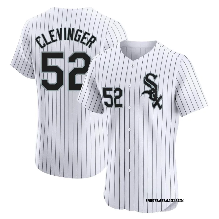 Mike Clevinger Men's Chicago White Sox White Elite Home Jersey