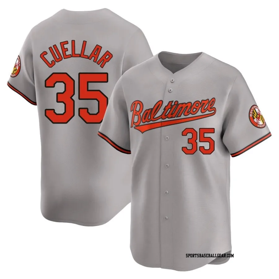 Mike Cuellar Men's Baltimore Orioles Gray Limited Road Jersey