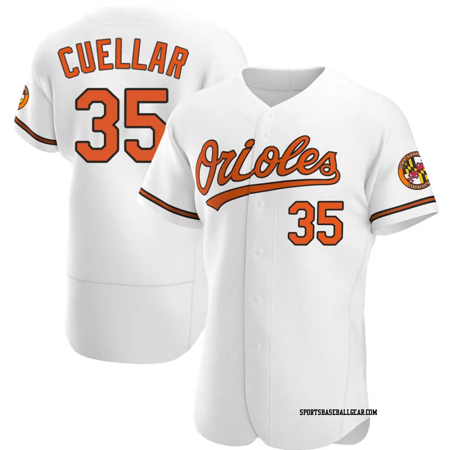 Mike Cuellar Men's Baltimore Orioles White Authentic Home Jersey