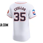 Mike Cuellar Men's Houston Astros White Elite Home Patch Jersey
