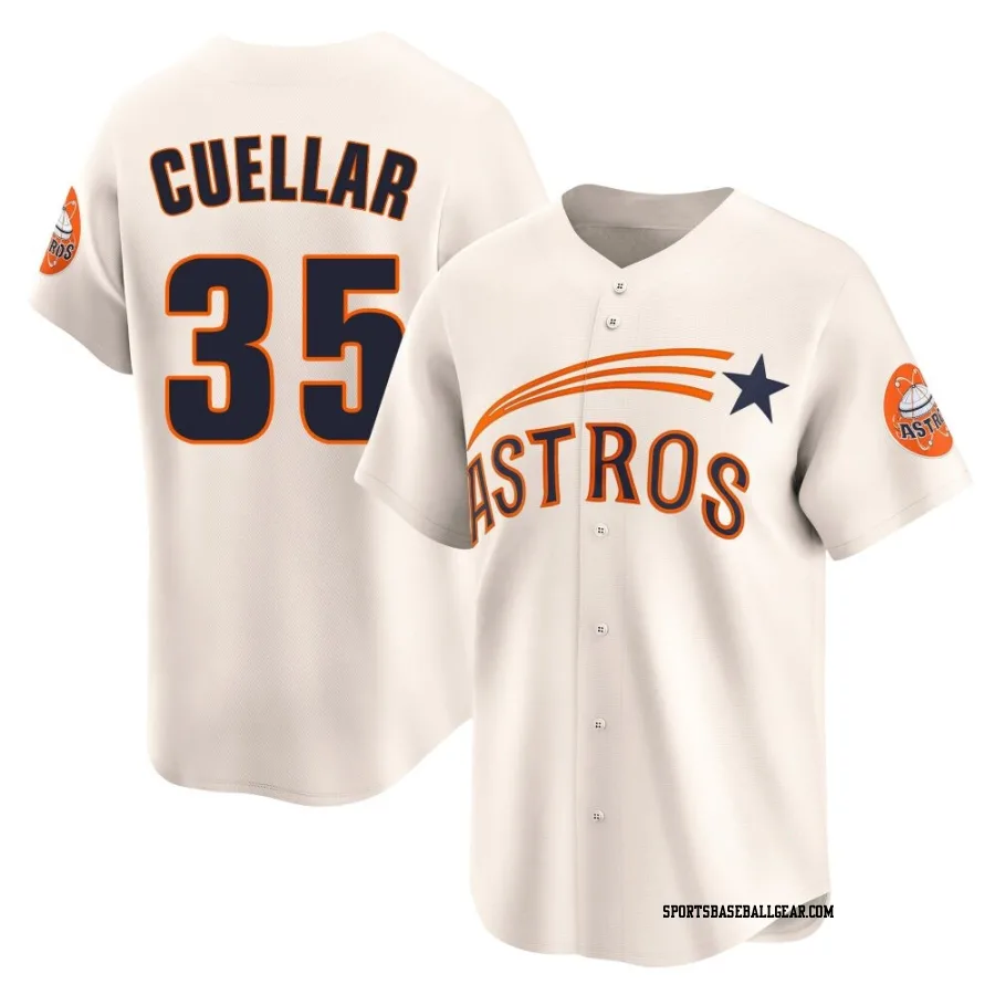 Mike Cuellar Youth Houston Astros Cream Limited Throwback Cooperstown Collection Jersey