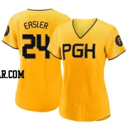 Mike Easler Women's Pittsburgh Pirates Gold Authentic 2023 City Connect Jersey