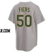 Mike Fiers Men's Oakland Athletics Gray Replica Away 2.0 Jersey