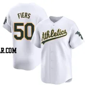 Mike Fiers Men's Oakland Athletics White Limited Home Jersey