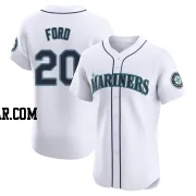 Mike Ford Men's Seattle Mariners White Elite Home Jersey