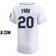 Mike Ford Men's Seattle Mariners White Elite Home Jersey