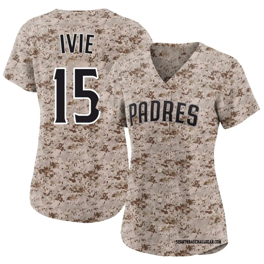 Mike Ivie Women's San Diego Padres Camo Limited 2nd Alternate Jersey