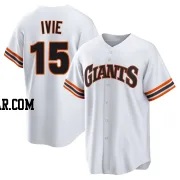 Mike Ivie Youth San Francisco Giants White Limited Throwback Cooperstown Collection Jersey