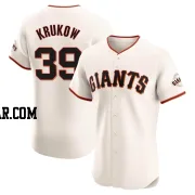 Mike Krukow Men's San Francisco Giants Cream Elite Home Jersey