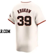 Mike Krukow Men's San Francisco Giants Cream Elite Home Jersey
