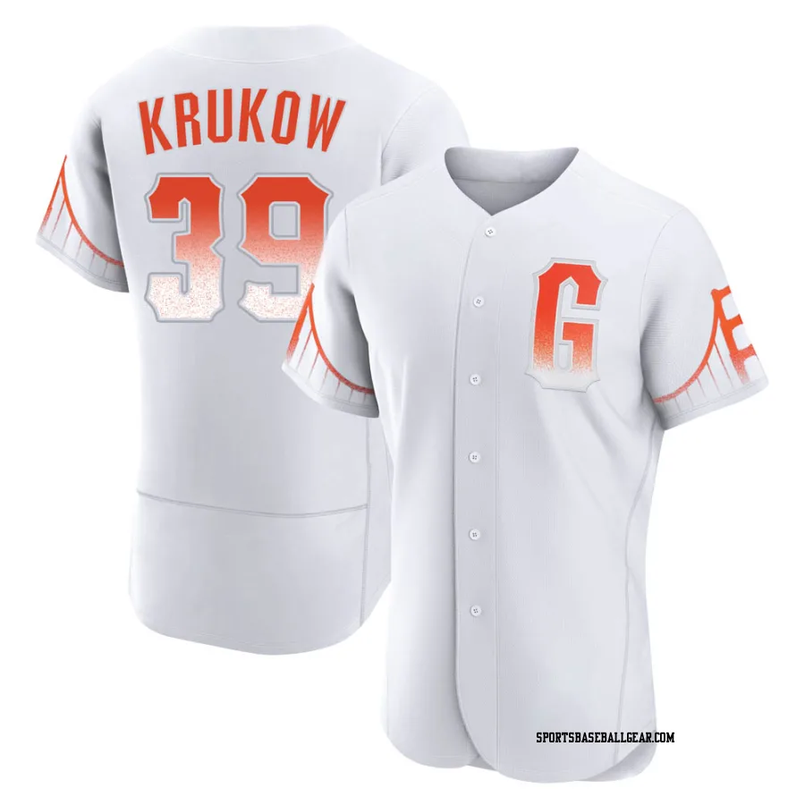 Mike Krukow Men's San Francisco Giants White Authentic 2021 City Connect Jersey