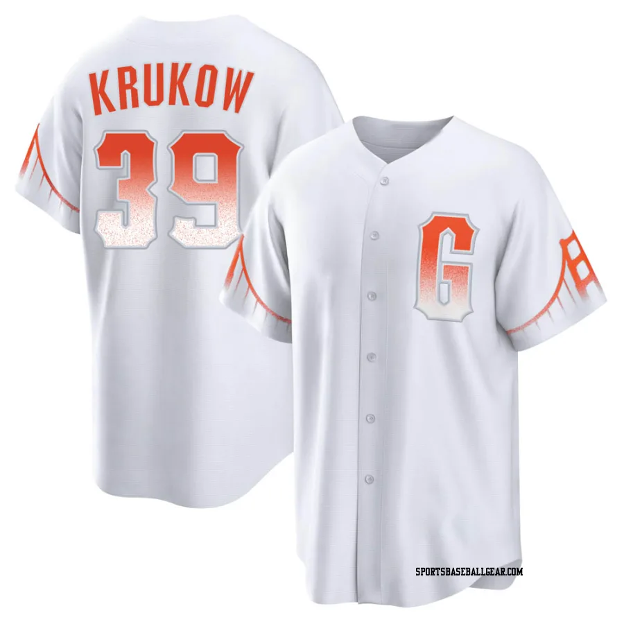 Mike Krukow Men's San Francisco Giants White Replica 2021 City Connect Jersey