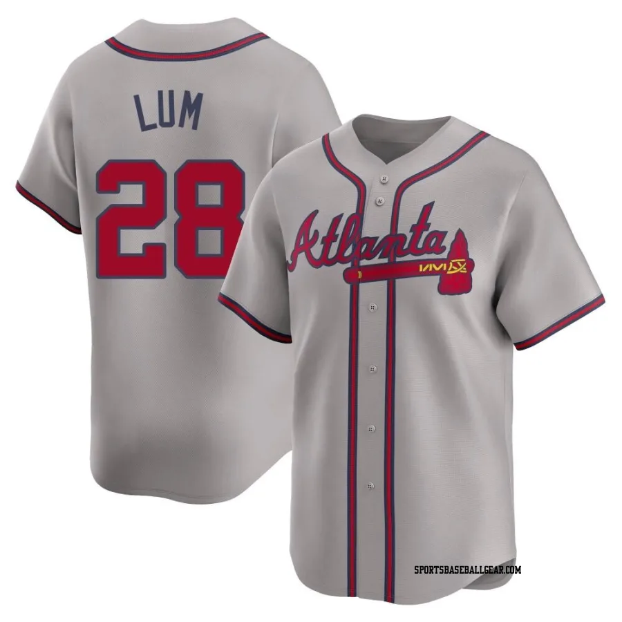 Mike Lum Men's Atlanta Braves Gray Limited Away Jersey