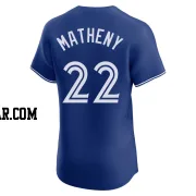 Mike Matheny Men's Toronto Blue Jays Royal Elite Alternate Jersey