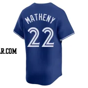 Mike Matheny Youth Toronto Blue Jays Royal Limited Alternate Jersey
