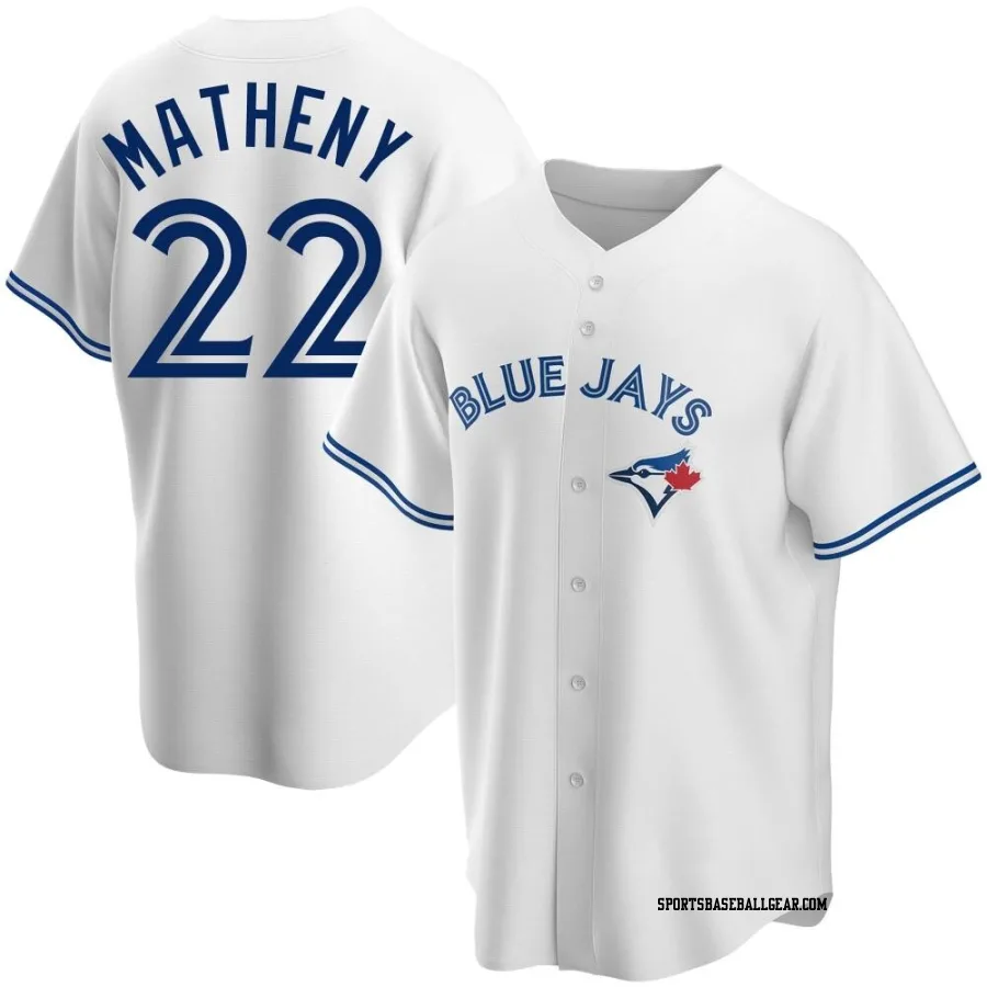 Mike Matheny Youth Toronto Blue Jays White Replica Home Jersey
