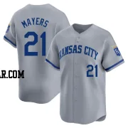 Mike Mayers Youth Kansas City Royals Gray Limited Away Jersey