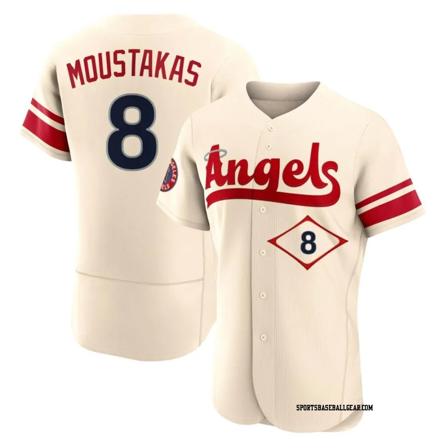 Mike Moustakas Men's Los Angeles Angels Cream Authentic 2022 City Connect Jersey