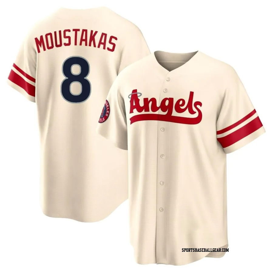 Mike Moustakas Youth Los Angeles Angels Cream Replica 2022 City Connect Jersey