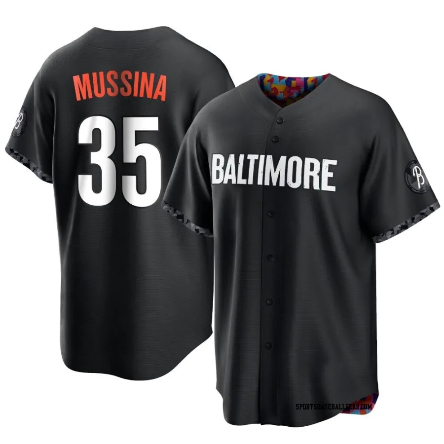 Mike Mussina Men's Baltimore Orioles Black Replica 2023 City Connect Jersey
