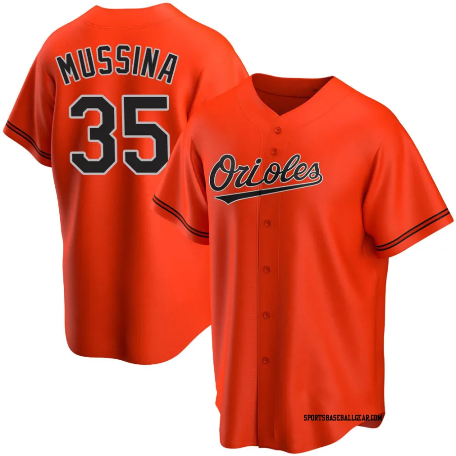 Mike Mussina Youth Baltimore Orioles Orange Replica Alternate Jersey