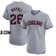 Mike Napoli Men's Cleveland Guardians Gray Elite Road Jersey