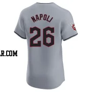 Mike Napoli Men's Cleveland Guardians Gray Elite Road Jersey