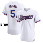 Mike Napoli Men's Texas Rangers Gold Elite White 2024 Collection Jersey