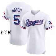 Mike Napoli Men's Texas Rangers White Elite Home Jersey