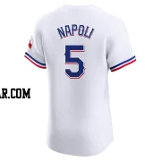 Mike Napoli Men's Texas Rangers White Elite Home Jersey