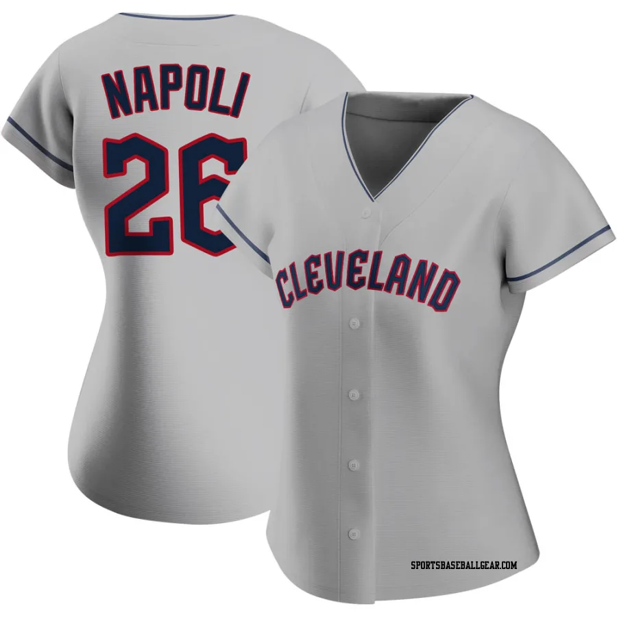 Mike Napoli Women's Cleveland Guardians Gray Replica Road Jersey