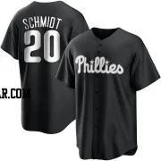 Mike Schmidt Men's Philadelphia Phillies Black/White Replica Jersey