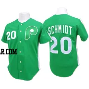 Mike Schmidt Men's Philadelphia Phillies Green Authentic Throwback Jersey