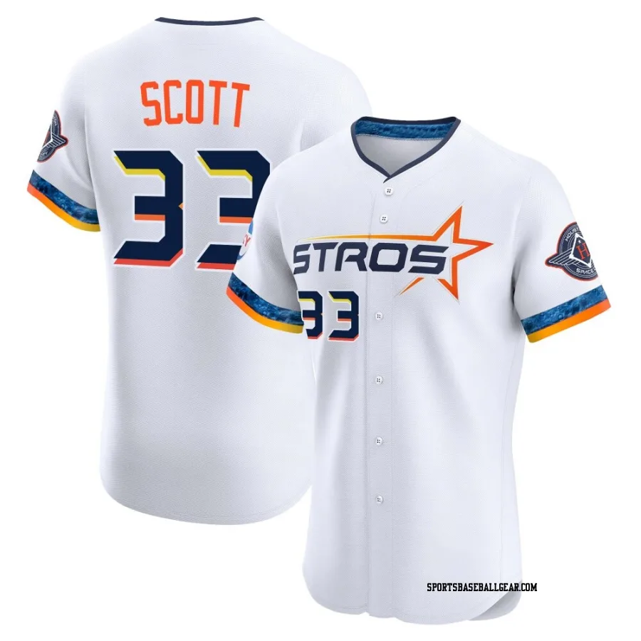 Mike Scott Men's Houston Astros White Elite 2025 City Connect Jersey