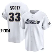 Mike Scott Men's Houston Astros White Limited Throwback Cooperstown Collection Jersey