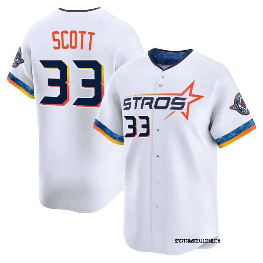 Mike Scott Youth Houston Astros White Limited 2025 City Connect Jersey