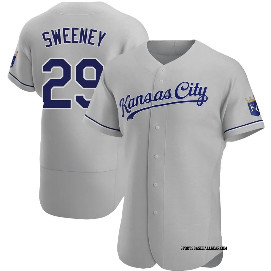 Mike Sweeney Men's Kansas City Royals Gray Authentic Road Jersey