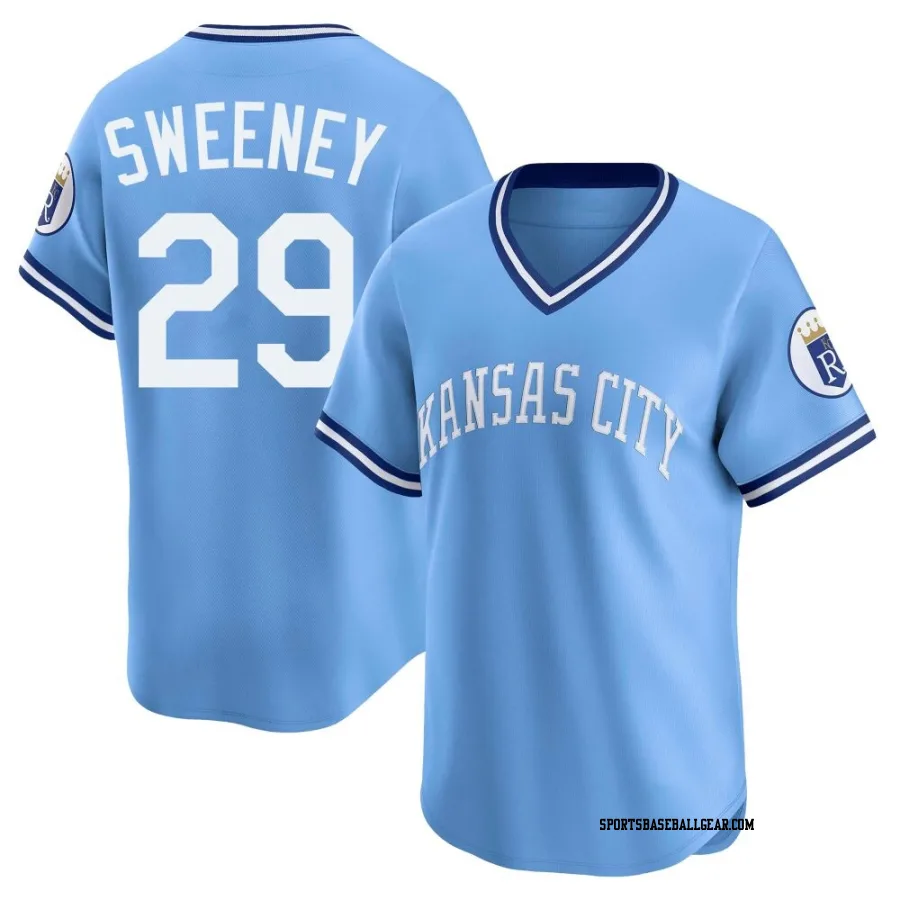 Mike Sweeney Youth Kansas City Royals Light Blue Limited Throwback Cooperstown Collection Jersey