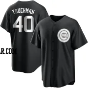 Mike Tauchman Men's Chicago Cubs Black/White Replica Jersey