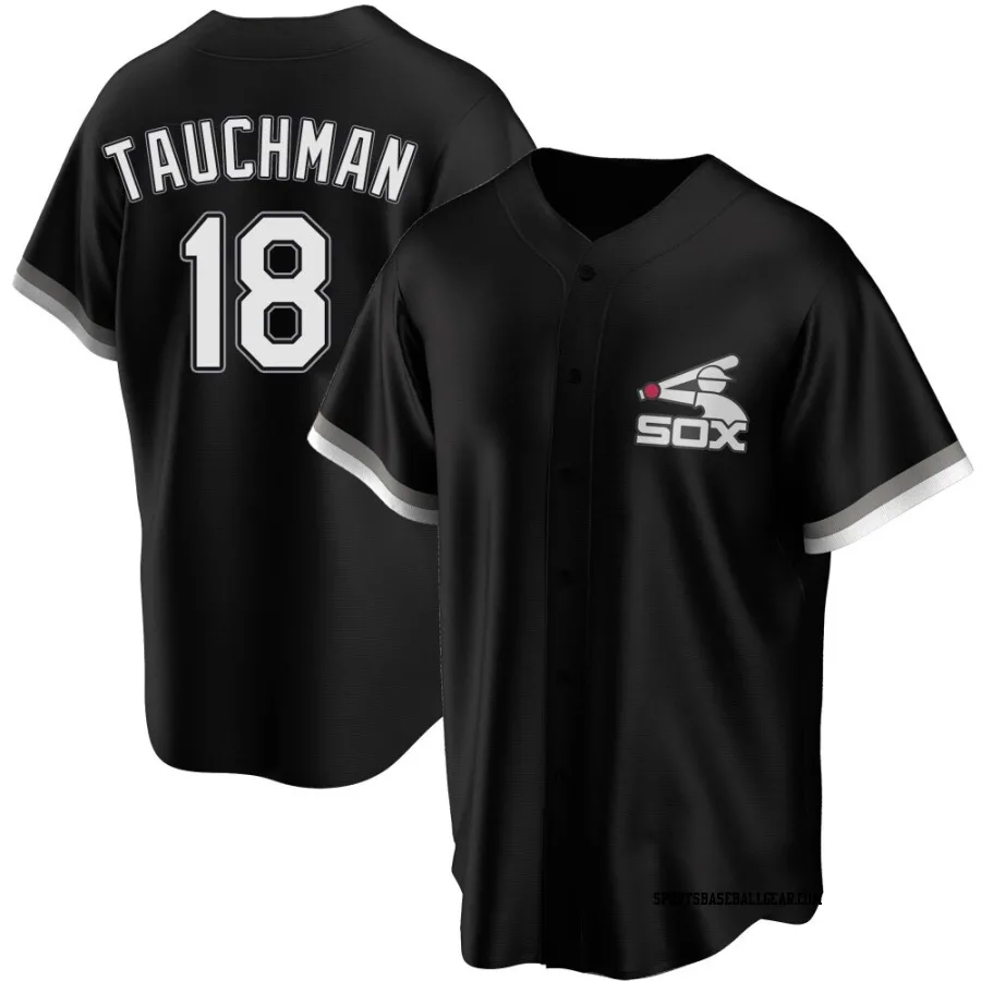 Mike Tauchman Men's Chicago White Sox Black Replica Spring Training Jersey
