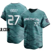 Mike Trout Youth Los Angeles Angels Teal Limited American League Game 2023 All-Star Jersey