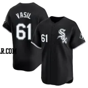 Mike Vasil Men's Chicago White Sox Black Limited Alternate Jersey