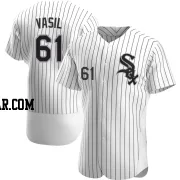 Mike Vasil Men's Chicago White Sox White Authentic Home Jersey