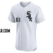 Mike Vasil Men's Chicago White Sox White Elite Home Jersey