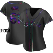 Mike Vasil Women's Chicago White Sox Black Holographic Replica Alternate Jersey