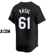 Mike Vasil Youth Chicago White Sox Black Limited Alternate Jersey