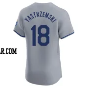 Mike Yastrzemski Men's Kansas City Royals Gray Elite Road Jersey