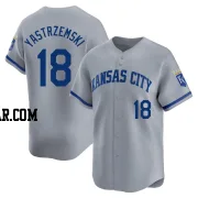 Mike Yastrzemski Men's Kansas City Royals Gray Limited Away Jersey