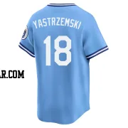 Mike Yastrzemski Men's Kansas City Royals Light Blue Limited Throwback Cooperstown Collection Jersey
